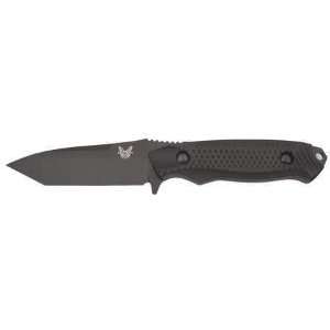  BENCHMADE 148BK Fixed Blade Knife,Fine,Tanto,Blk,3 1/2 