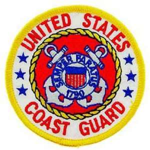  U.S. Coast Guard Logo Patch Red & White 3 Patio, Lawn 