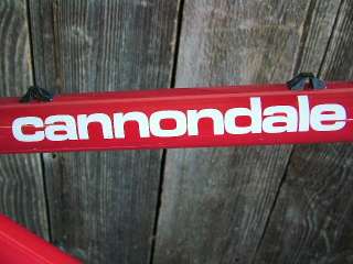   Cannondale Frame and Fork (55.5 cm) w/Red Orange Enamel Finish  