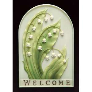  Lily of the Valley Welcome Plaque 