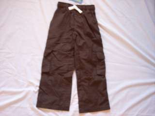 NWT Boys Gymboree Half Pipe Hero brown pants ~ 5 12  