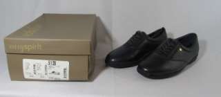 New Womens easy spirit anti gravity Navy Blue Leather Oxford Shoes 