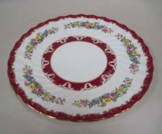 Crown Staffordshire Bone China Floral Charger England  