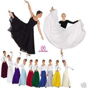 White Liturgical/Praise Dance 40 Skirt Plus #682B  