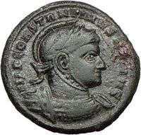CONSTANTINE I the GREAT 318AD Authentic Ancient Roman Coin VICTORIES w 