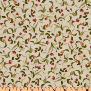   Kindness Tossed Floral Beige Fabric By The Yard Arts, Crafts & Sewing