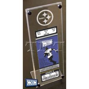  Pittsburgh Steelers Engraved Ticket Stand Sports 