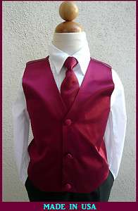 NEW RED VEST BOW & LONG TIE / FOR TUXEDO & SUIT  