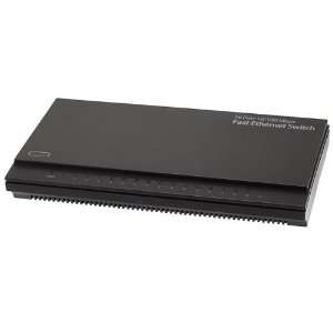  16 Port 10/100 Mbps Fast Ethernet Switch   Stackable 