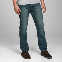 Kenneth Cole Mens Distressed Straight Leg Jeans  