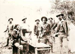 Buffalo Soldiers 10th Cavalry in 1894 Modern Postcard  
