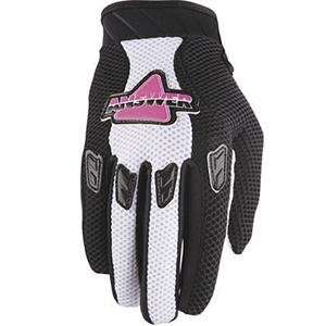  Answer Racing Retro Gloves   2010   Medium/White/Pink Automotive