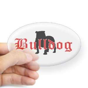  OE Bulldog Type Pets Oval Sticker by  Arts 