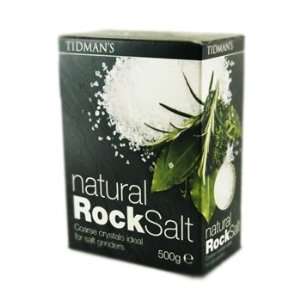 Tidmans Natural Rock Salt 17.6 oz. Grocery & Gourmet Food