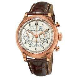 Baume & Mercier Mens Capeland Rose Gold Flyback Chronograph Watch 