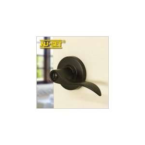 NuSet Abbey Grade 2 Right Handed Privacy Door Lever Lock (Oil Rubbed 