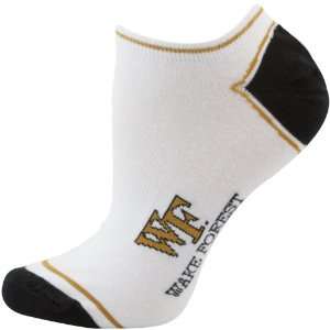 Wake Forest Demon Deacons Ladies White No Show Ankle Socks  