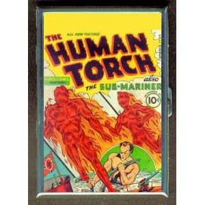  HUMAN TORCH SUB MARINER 40s COMIC BOOK CIGARETTE WALLET 
