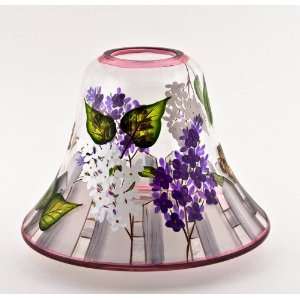  Lilac Fences Small Candle Jar Glass Shade
