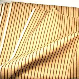 Jaconet Cotton Fabric Stripe Gold & Red, Skirts, Suiting, Totes, Home 