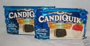 Candiquik Vanilla Flavored Candy Coating 16 oz (2 PACK)  
