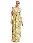 Corey Lynn Calter Womens Lucia Halter Maxi Dress Yellow Floral 4 NWT