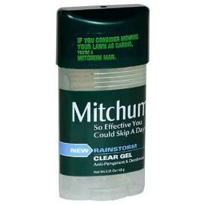 Mitchum Anti Perspirant & Deodorant, Clear Gel, Rainstorm, 2.25 oz (63 