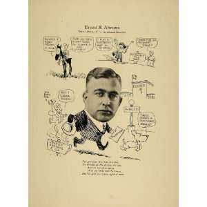  1923 Print Ernest R. Abrams Chicago Securities Golfer 