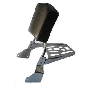   96 up VN1500 Classic Sissy Bar, Backrest Pad & Luggage Rack Combo