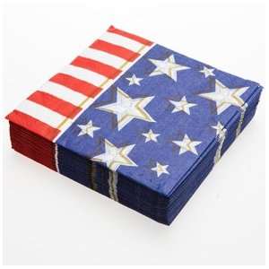  Handcrafted Flag Lunch Napkins