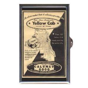  Chicago Yellow Cab Ad c1920 Coin, Mint or Pill Box Made 