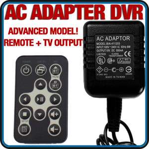 Motion Activated AC Adapter Covert Camera DVR Cam Nanny  