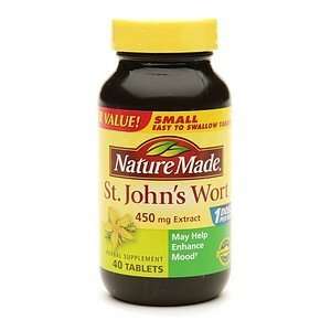   Johns Wort By Nature Made, 450 Mg Extract, 40 Tablets 