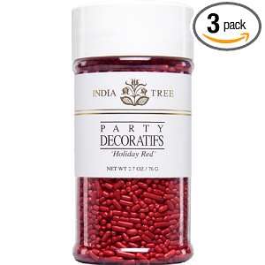 India Tree Decoratifs, Holiday Red, 2.7 Ounce (Pack of 3)  