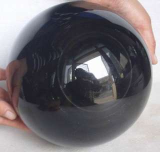   17.1LB Large Natural Obsidian Crystal Cat Eye Sphere Healing  