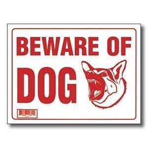  12 X 16 Beware of Dog Sign Electronics