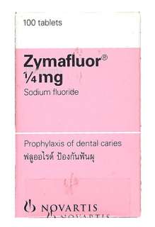 Zymaflour tablet 1/4mg. fluoride kids teeth tooth decay  