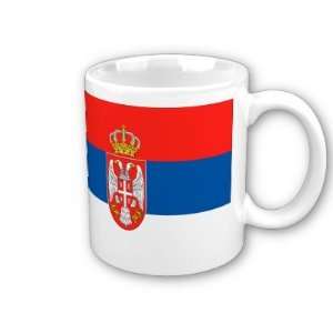 Serbia Flag Coffee Cup
