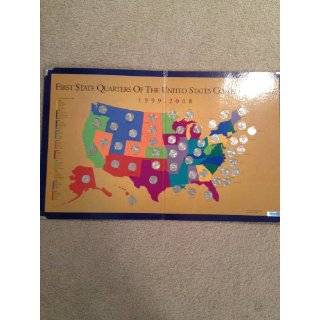  First State Quarters of the United States Collectors Map 