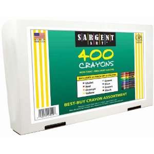com Sargent Art 22 3220 400 Count Best Buy Assortment Regular Crayon 