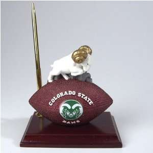  Colorado State Rams 6 Mascot Football Clock/Pen Desk Set 