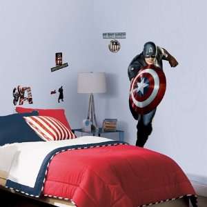  Captain America Peel & Stick Giant Wall Decal Everything 