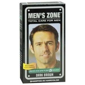  Mens Zone Shampoo In Haircolor, Dark Brown Everything 