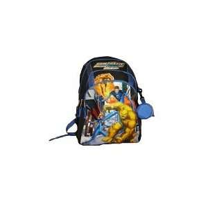  Fantastic 4 Deluxe Backpack with Waterbottle (Blue & Black Bag w/4 