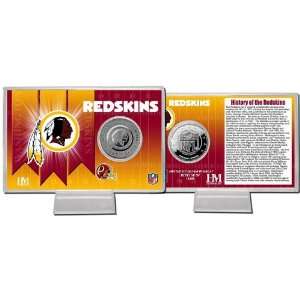  Washington Redskins Team History Silver Coin Card Sports 