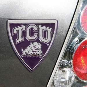 NCAA Texas Christian Horned Frogs (TCU) Team Logo Color Chrome Auto 