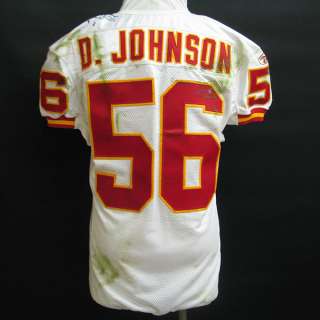 Derrick Johnson Kansas City Chiefs Game Worn Jersey 11/14/10 @ Broncos 