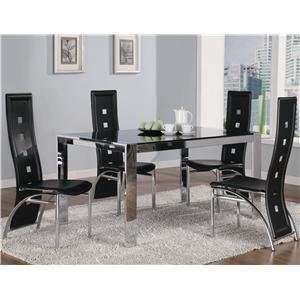  Contemporary Sleek Dining Table with Chairs