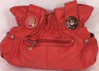 Kathy Van Zeeland Belt Shopper Handbag Red New  