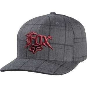  Fox Racing Association Flexfit Hat   X Small/Small/Black 